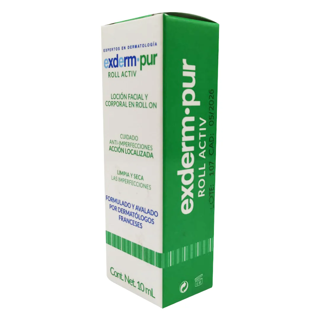 Exderm Pur Roll Activ 10 Ml Locion Facial - Image 2