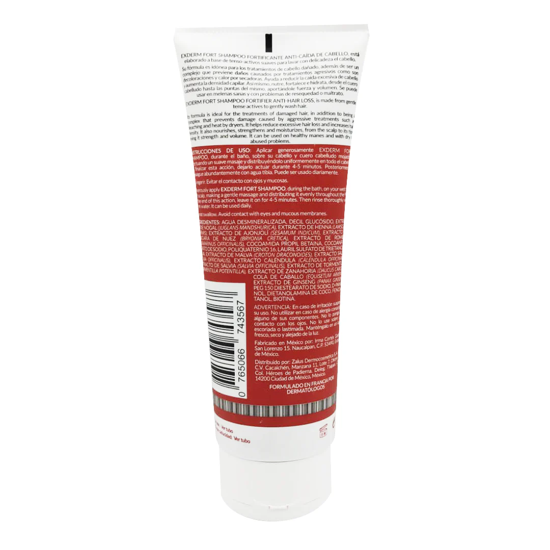 Exderm Fort Shampoo Fortificante Anti-Caida De Cabello 200 Ml - Image 2