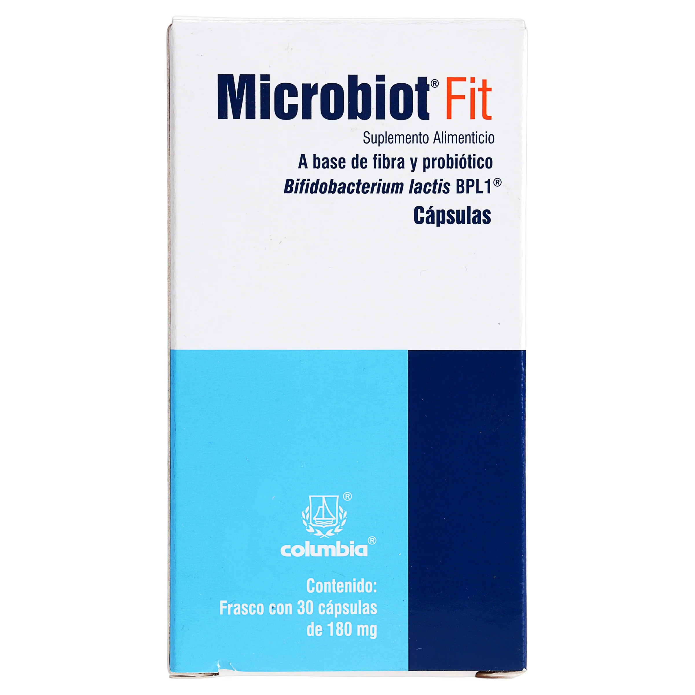 Microbiot Fit 180 Mg Suplemento Alimenticio Con 30 Capsulas