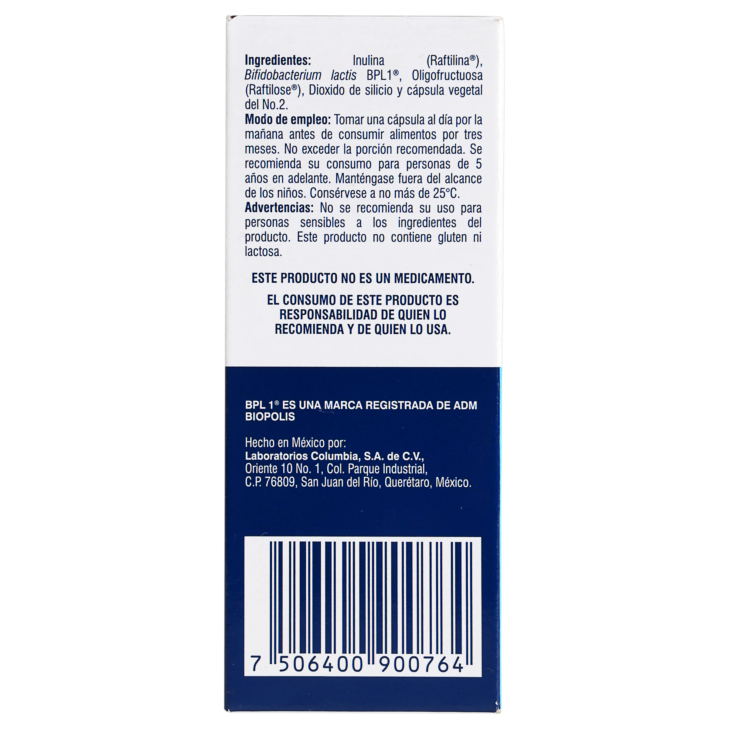 Microbiot Fit 180 Mg Suplemento Alimenticio Con 30 Capsulas - Image 5