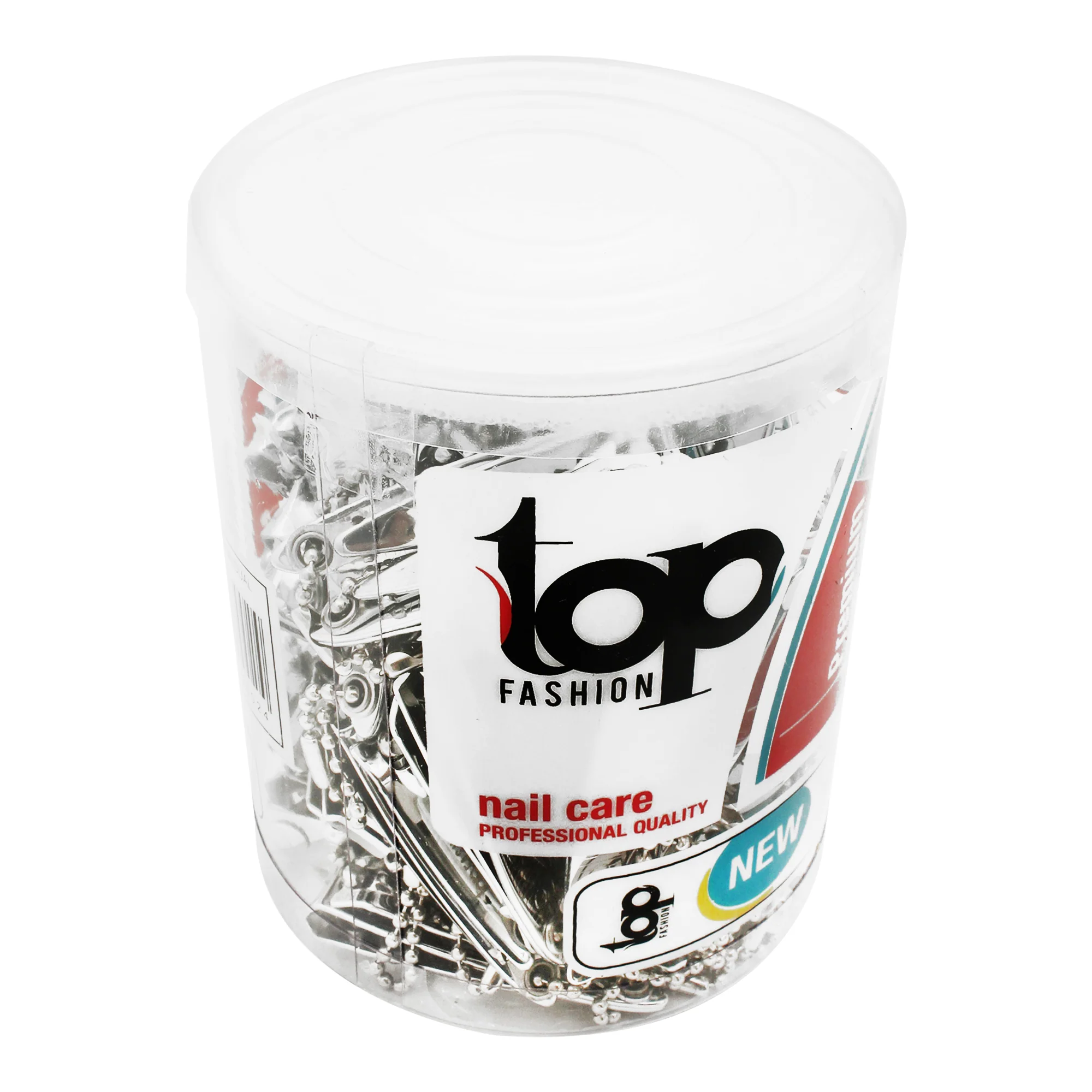 Corta Uñas Bote Con 72 Pzas Top Fashion