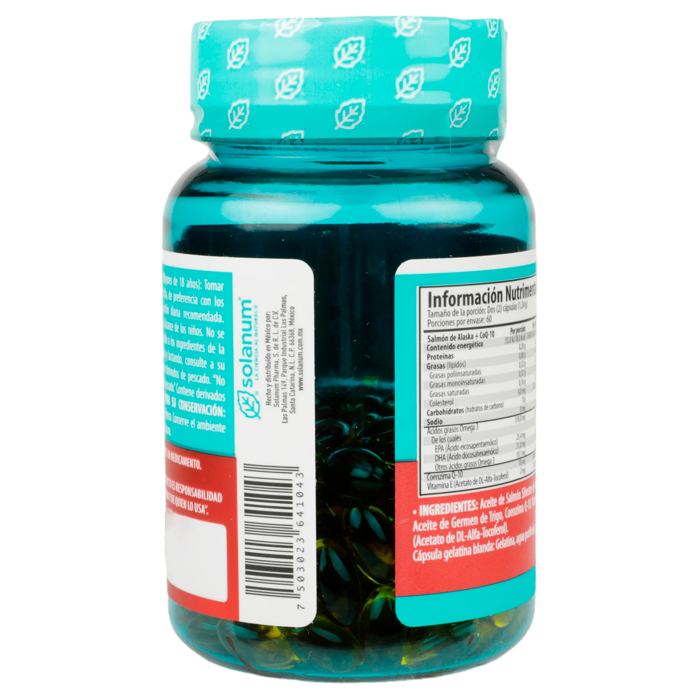 Omega 3 Salmon +Vitamina-E +Coq Con 120 Capsulas - Image 7