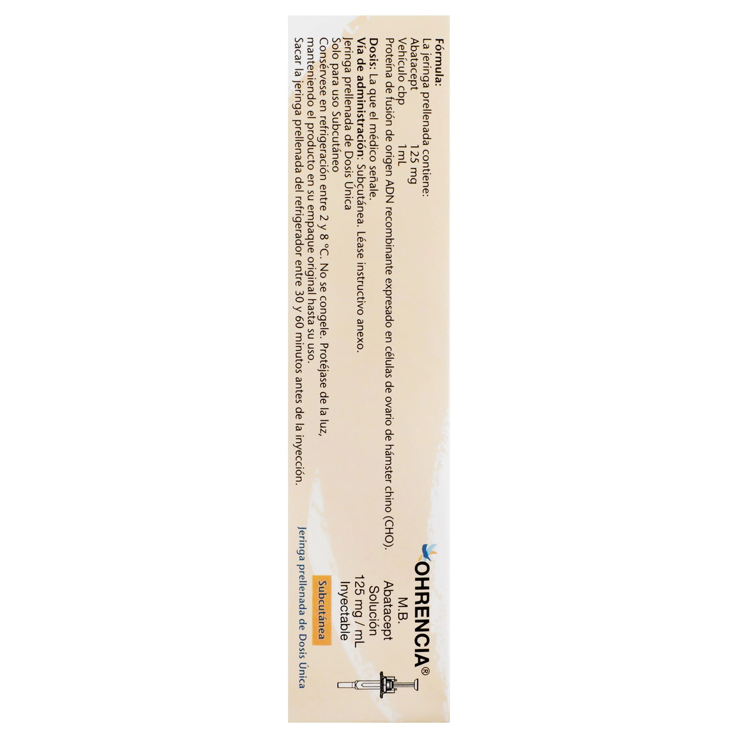 Ohrencia 125 Mg/Ml Solucion Inyectable Caja Con 4 Jeringas Prellenadas - Image 7