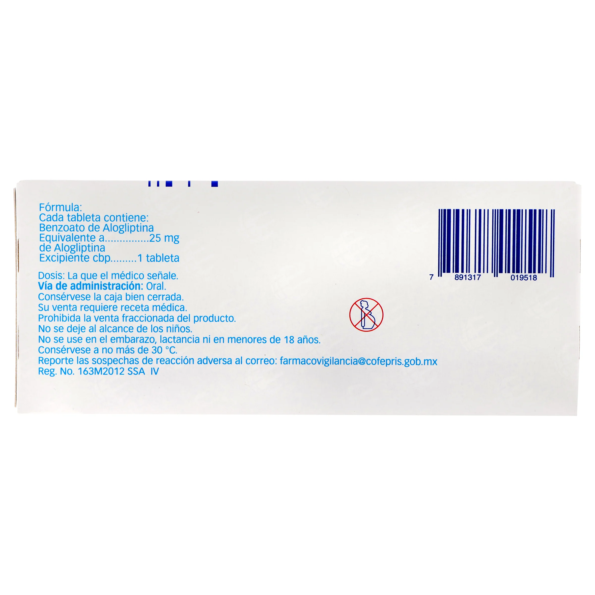Incresina 25 Mg Con 14 Tabletas - Image 7