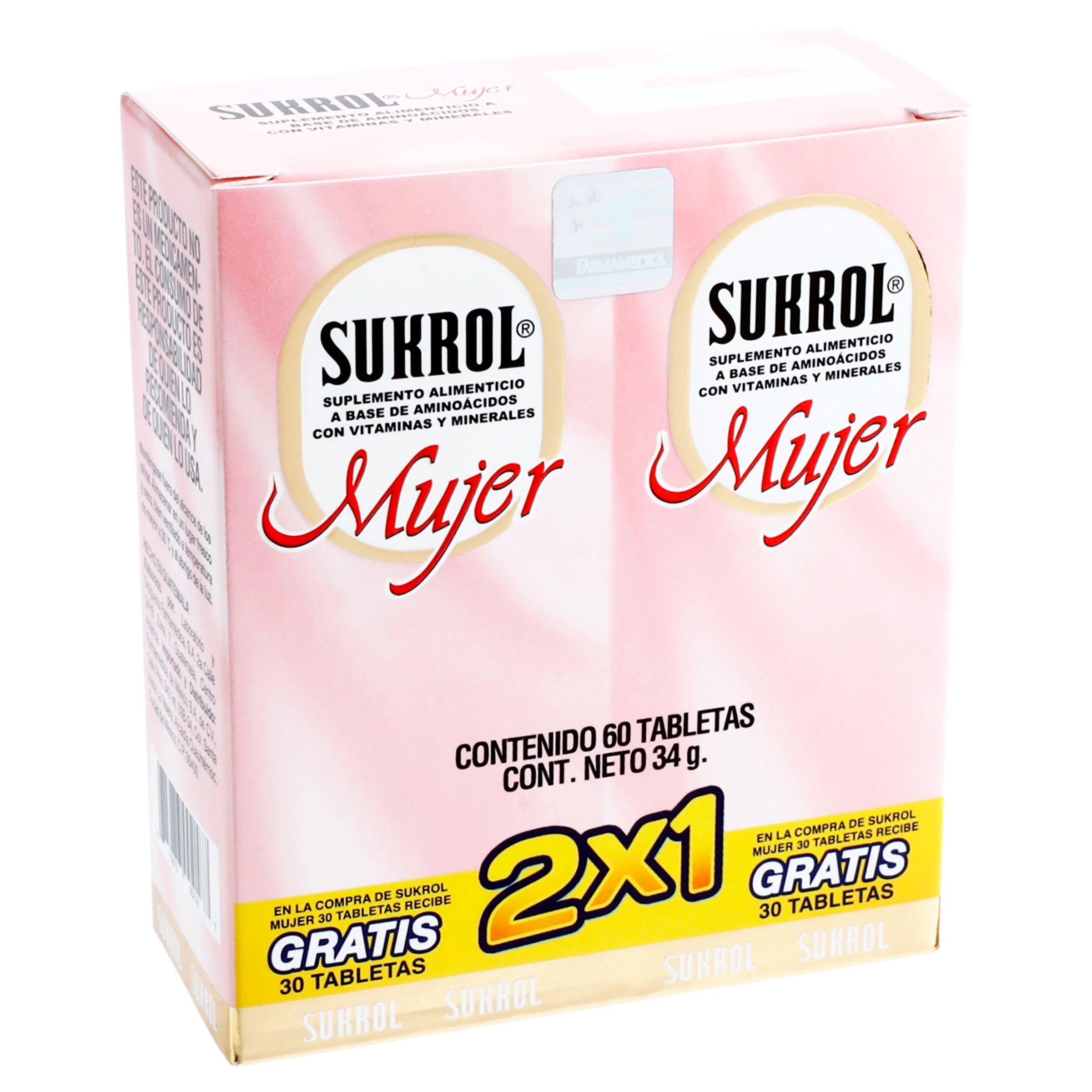 Sukrol Mujer Suplemento Alimenticio Con 30 Tabletas 2X1 - Image 2