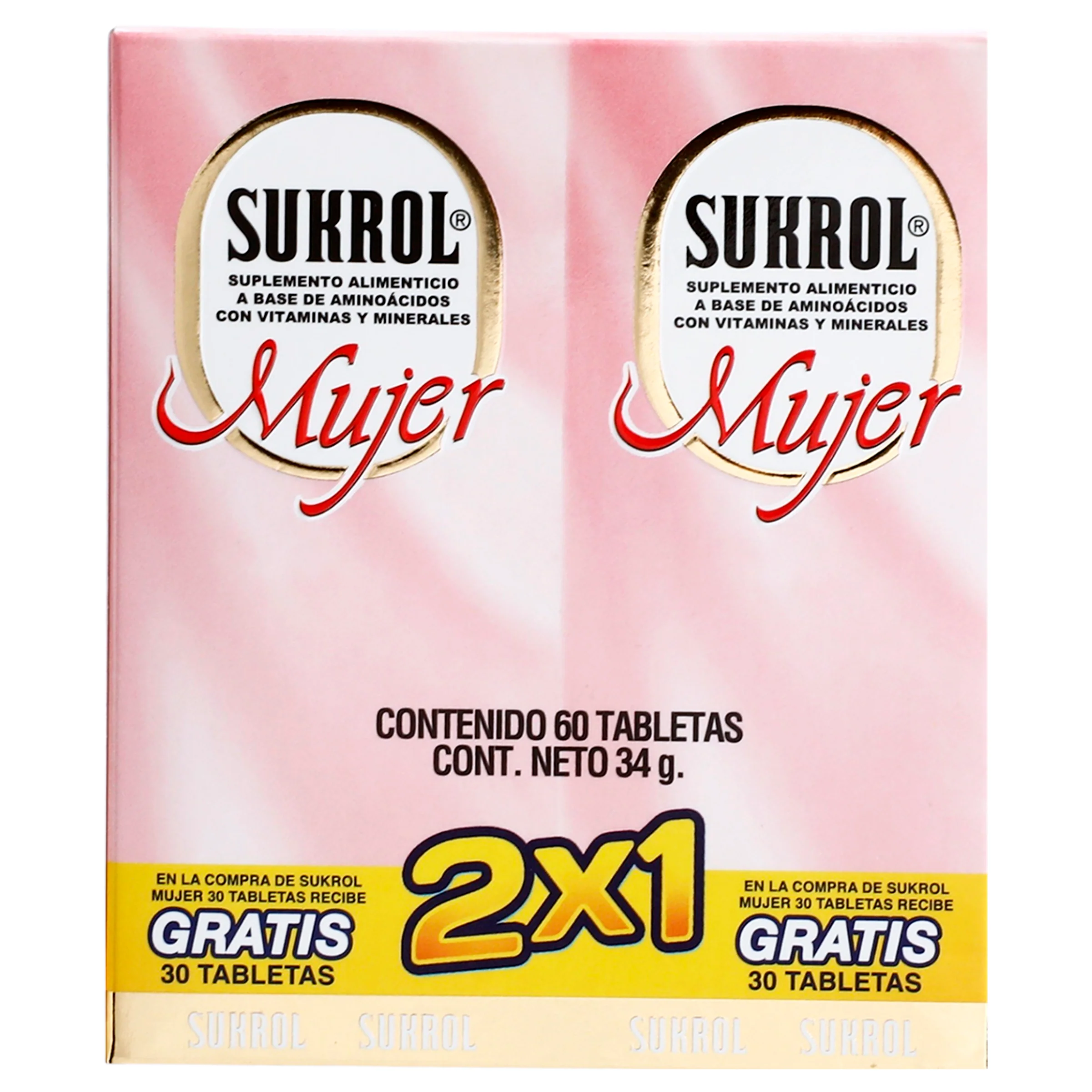 Sukrol Mujer Suplemento Alimenticio Con 30 Tabletas 2X1 - Image 7