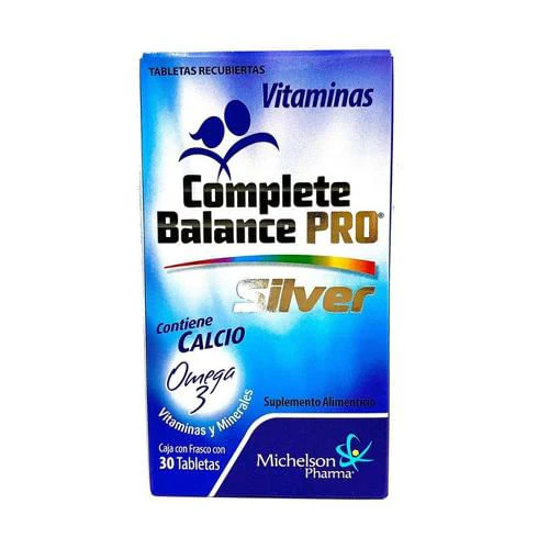 Complete Silver Con 30 Tabletas Suplemento Alimenticio