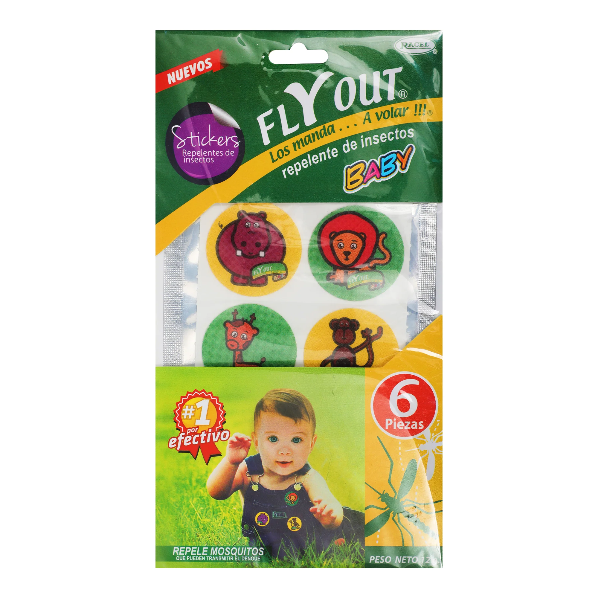Repel Fly Out Stickers Baby