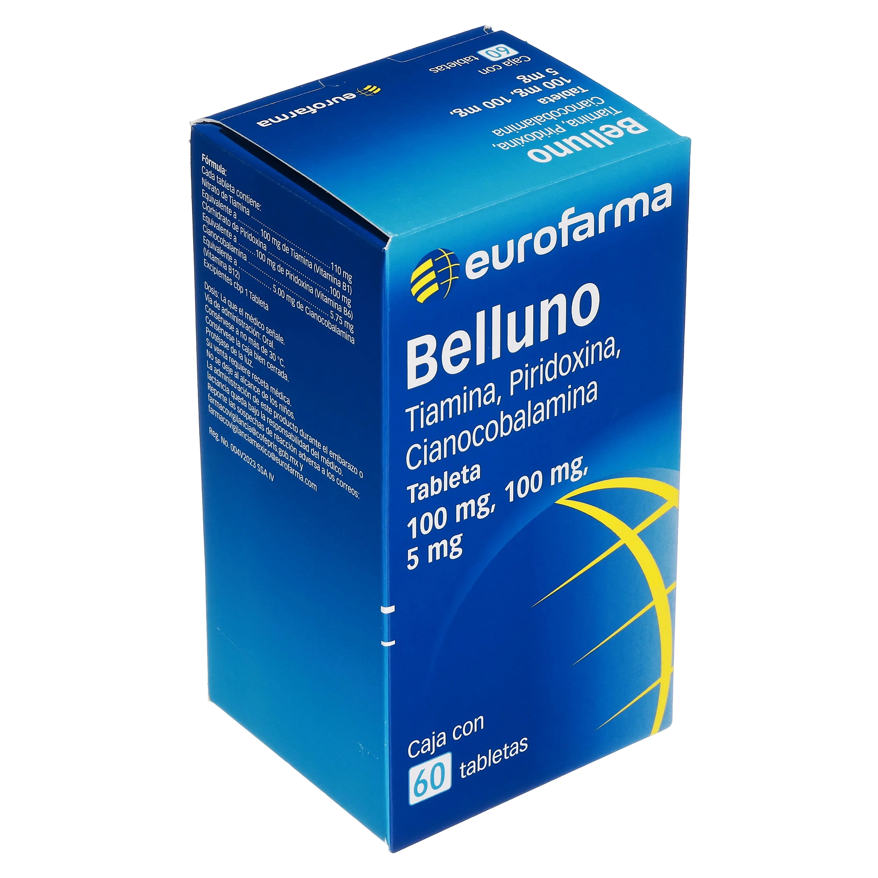 Belluno 100/100/5 Mg Con 60 Tabletas - Image 2