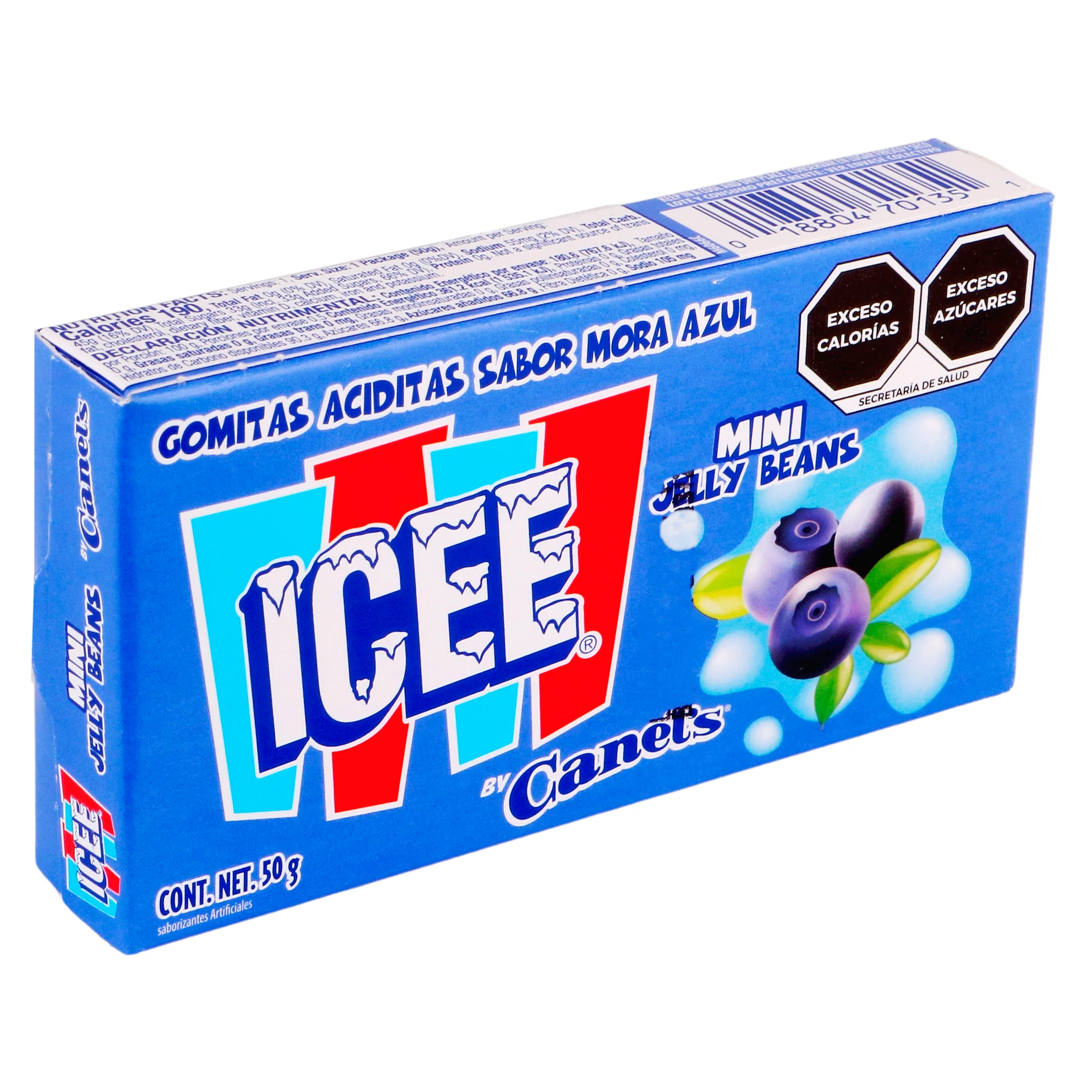 Gomitas Aciditas Icee Mora Azul Pieza - Image 2