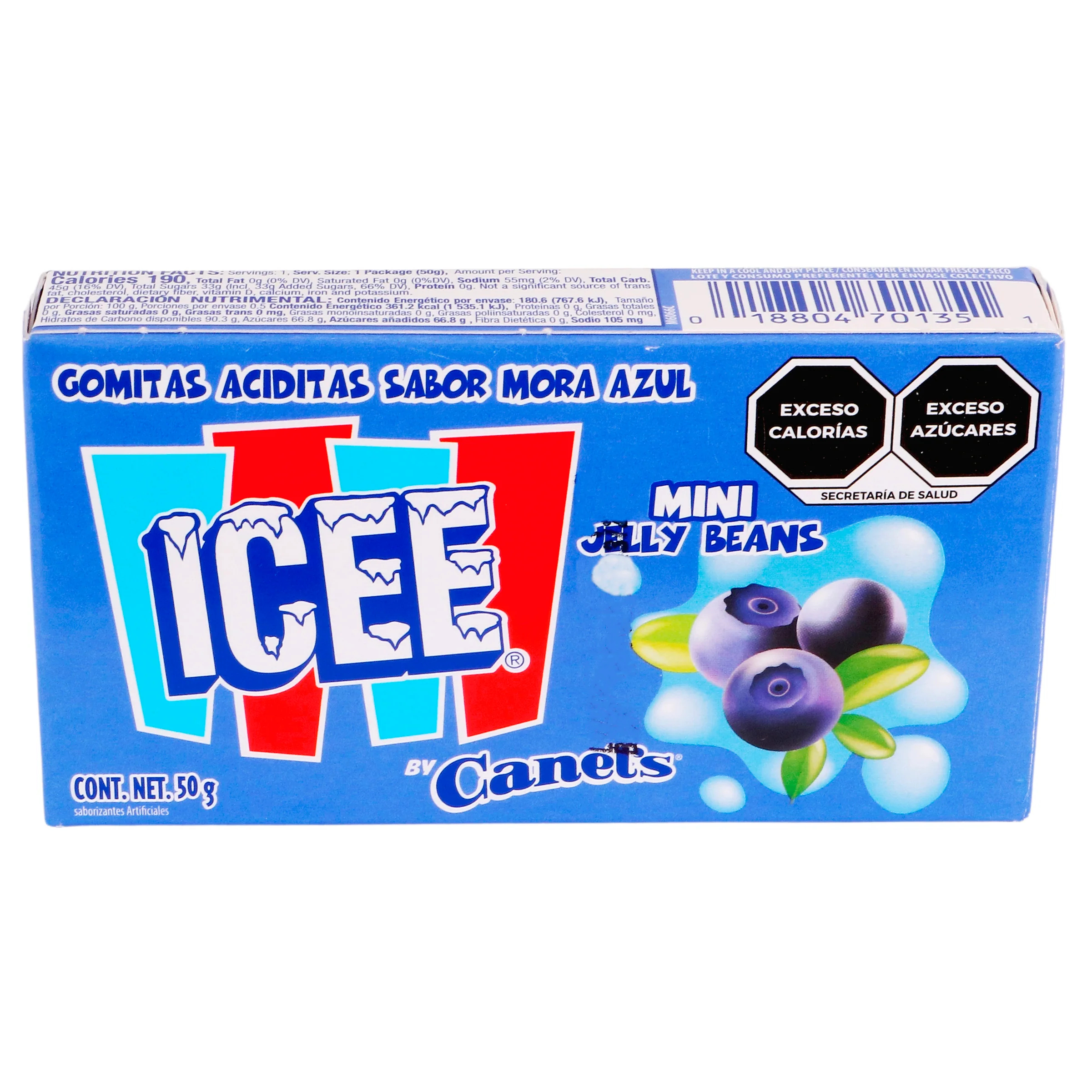 Gomitas Aciditas Icee Mora Azul Pieza - Image 3