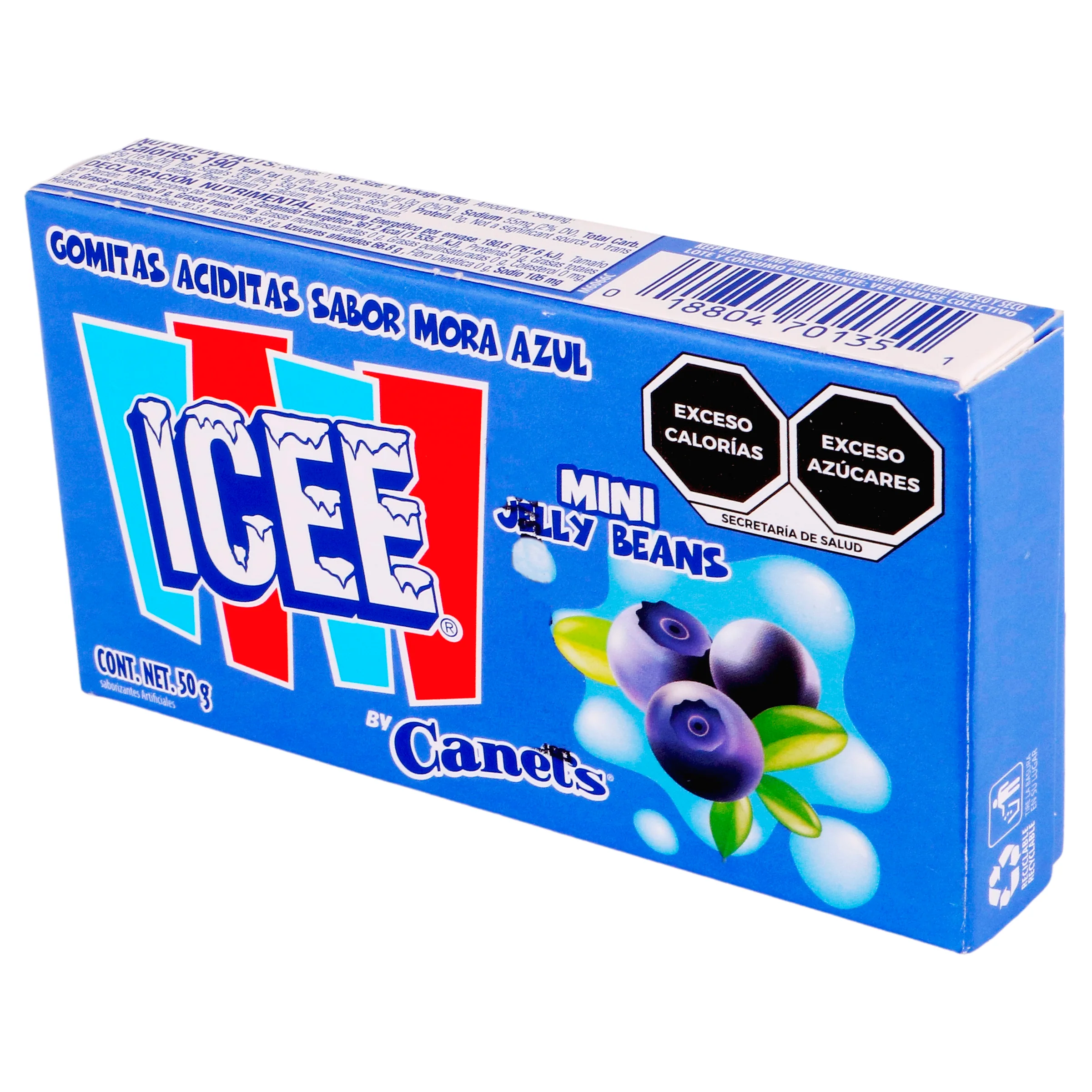 Gomitas Aciditas Icee Mora Azul Pieza - Image 4
