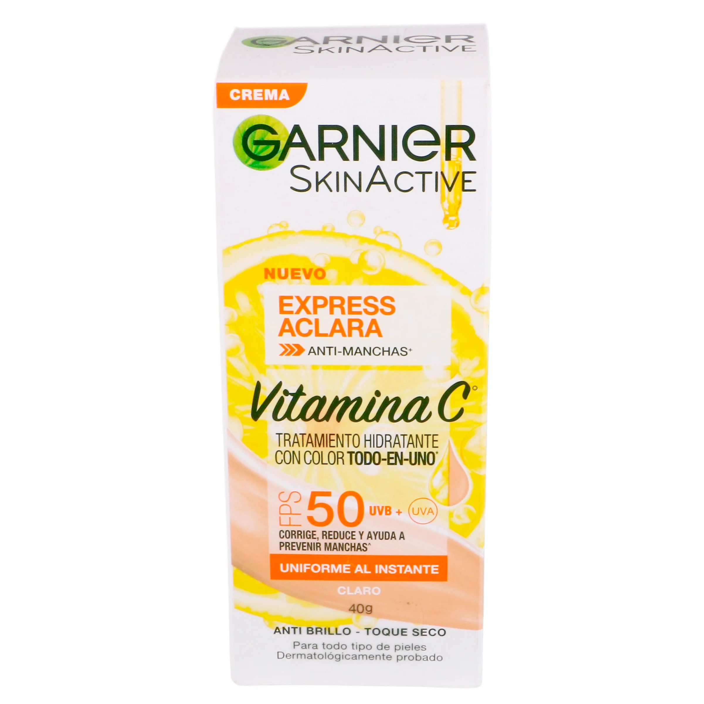 Crema Garnier Express Tono Claro Hidratante Con Color 40 G - Image 3