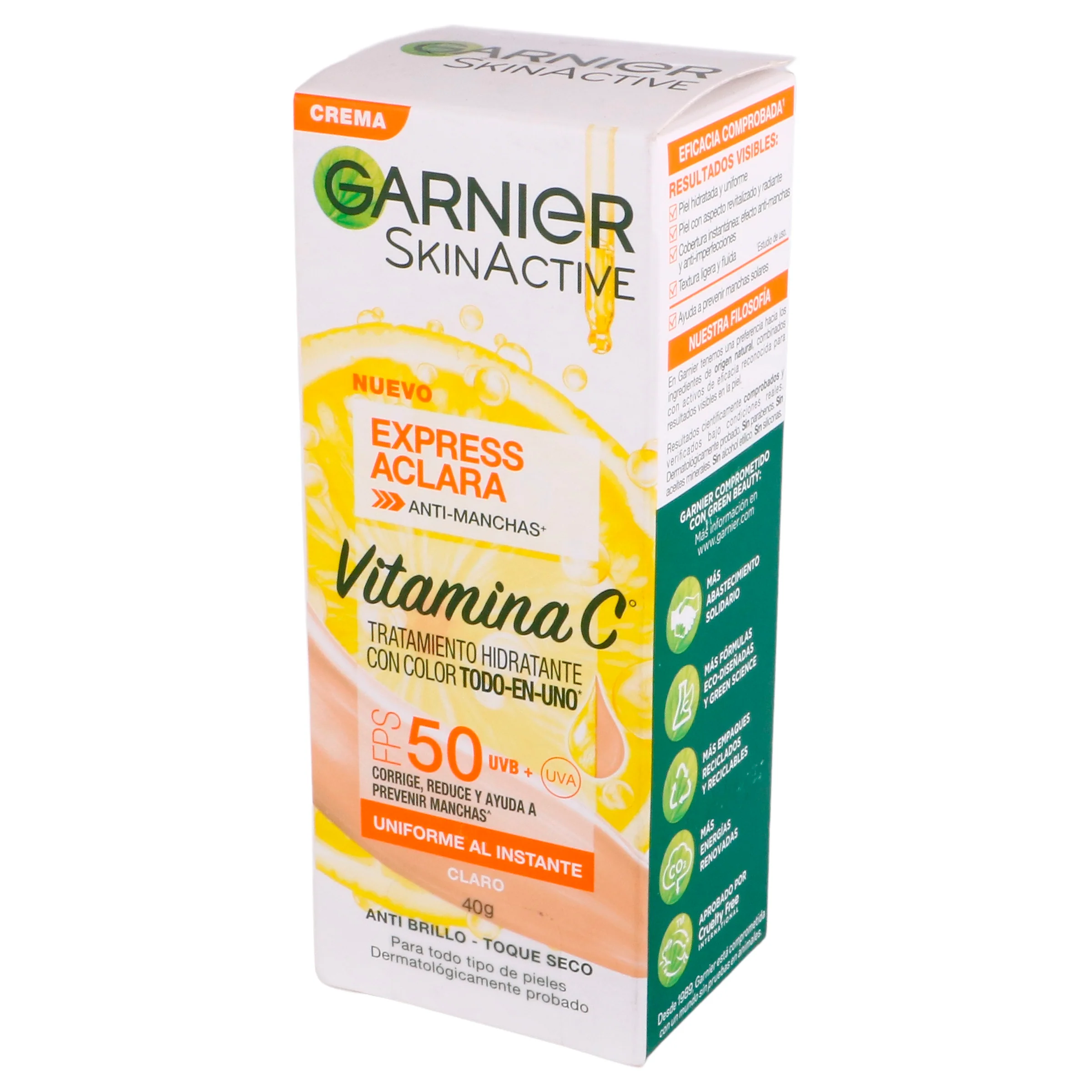 Crema Garnier Express Tono Claro Hidratante Con Color 40 G - Image 4
