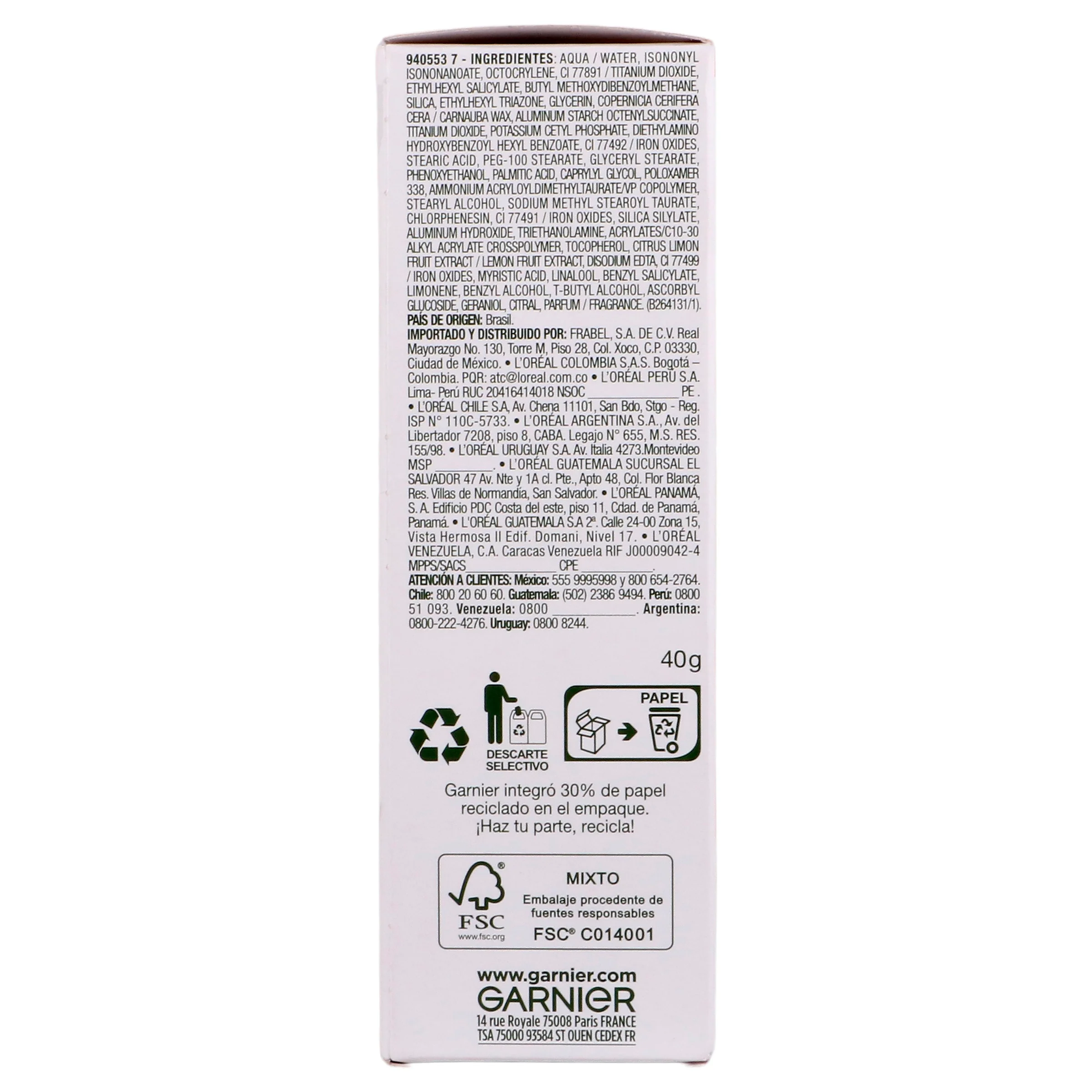 Crema Garnier Express Tono Claro Hidratante Con Color 40 G - Image 8