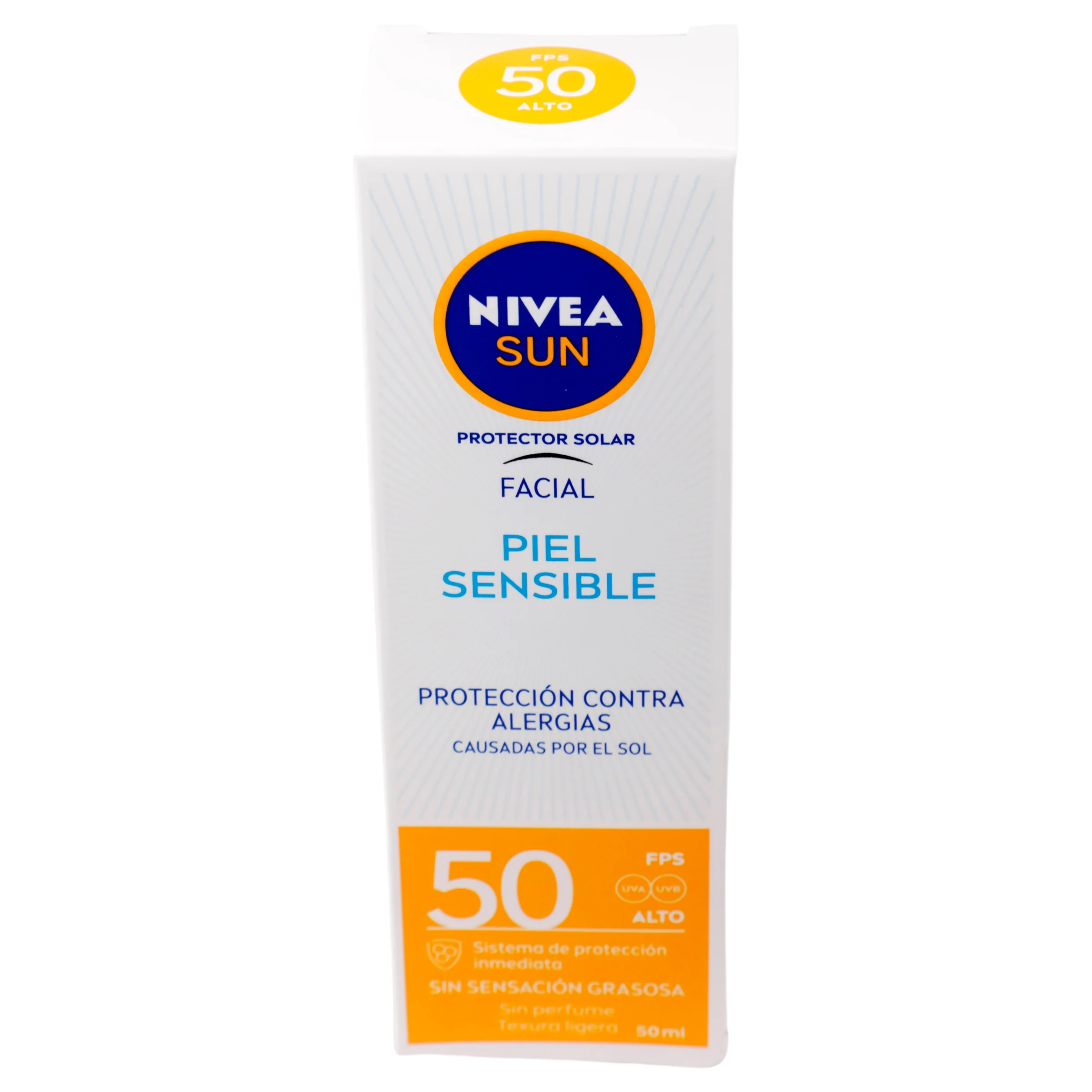 Bloqueador Nivea Sun Facial Fps 50 Piel Sensible 50 Ml - Image 3