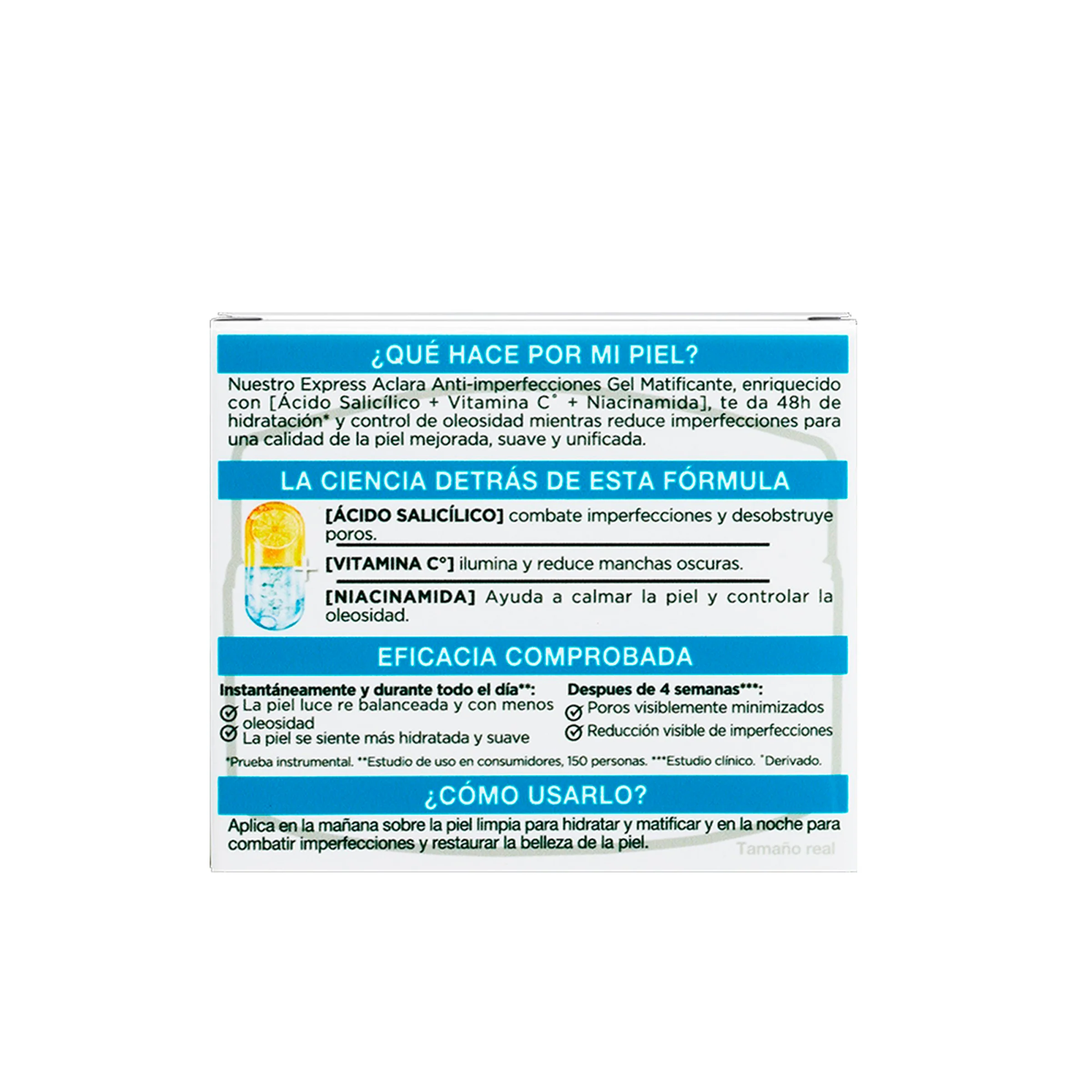 Gel Facial Garnier Express Aclara Anti-Impercciones 50 Ml - Image 5