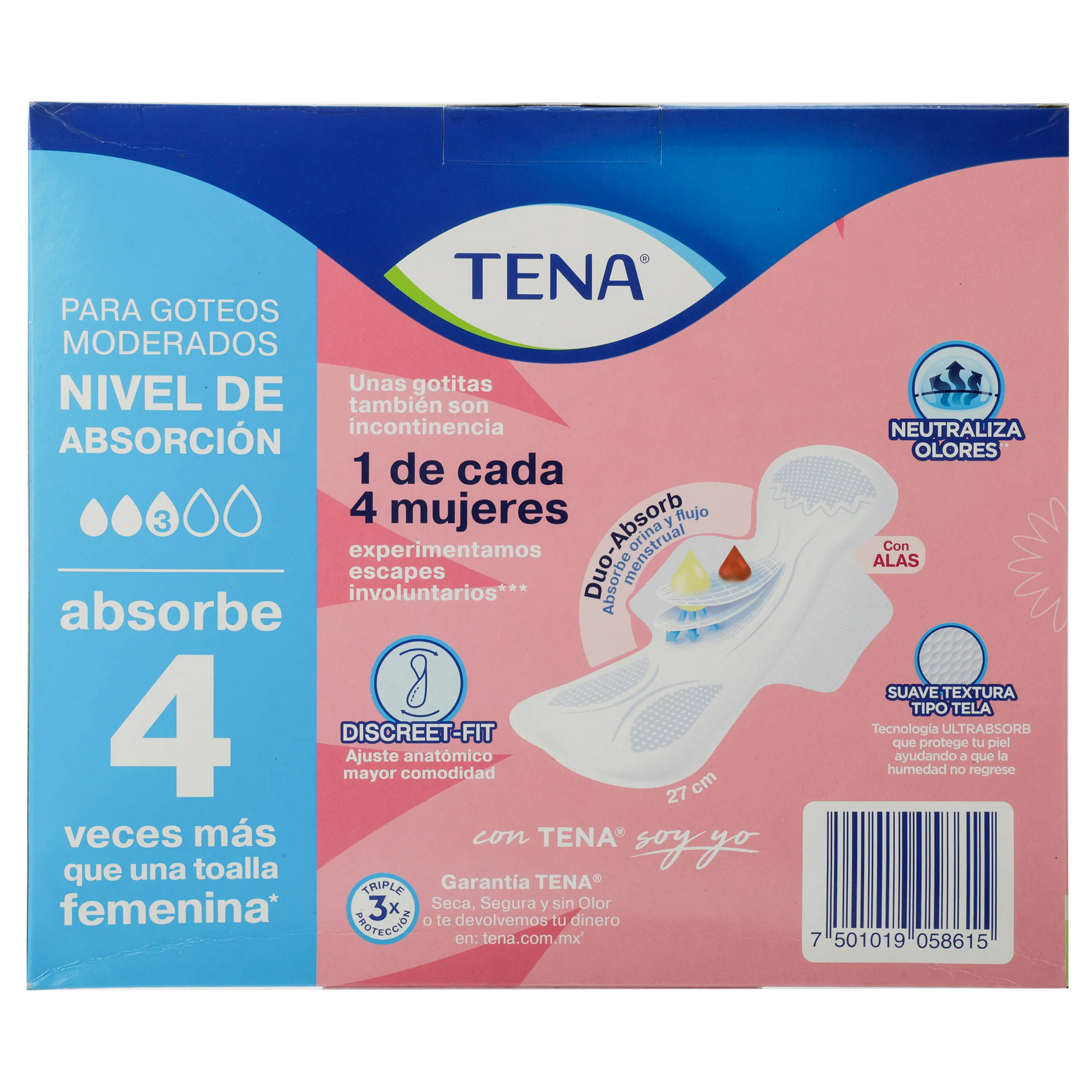Toallas Sanitarias Tena Lady Con 10 Duo+ Toallitas Humedas - Image 7