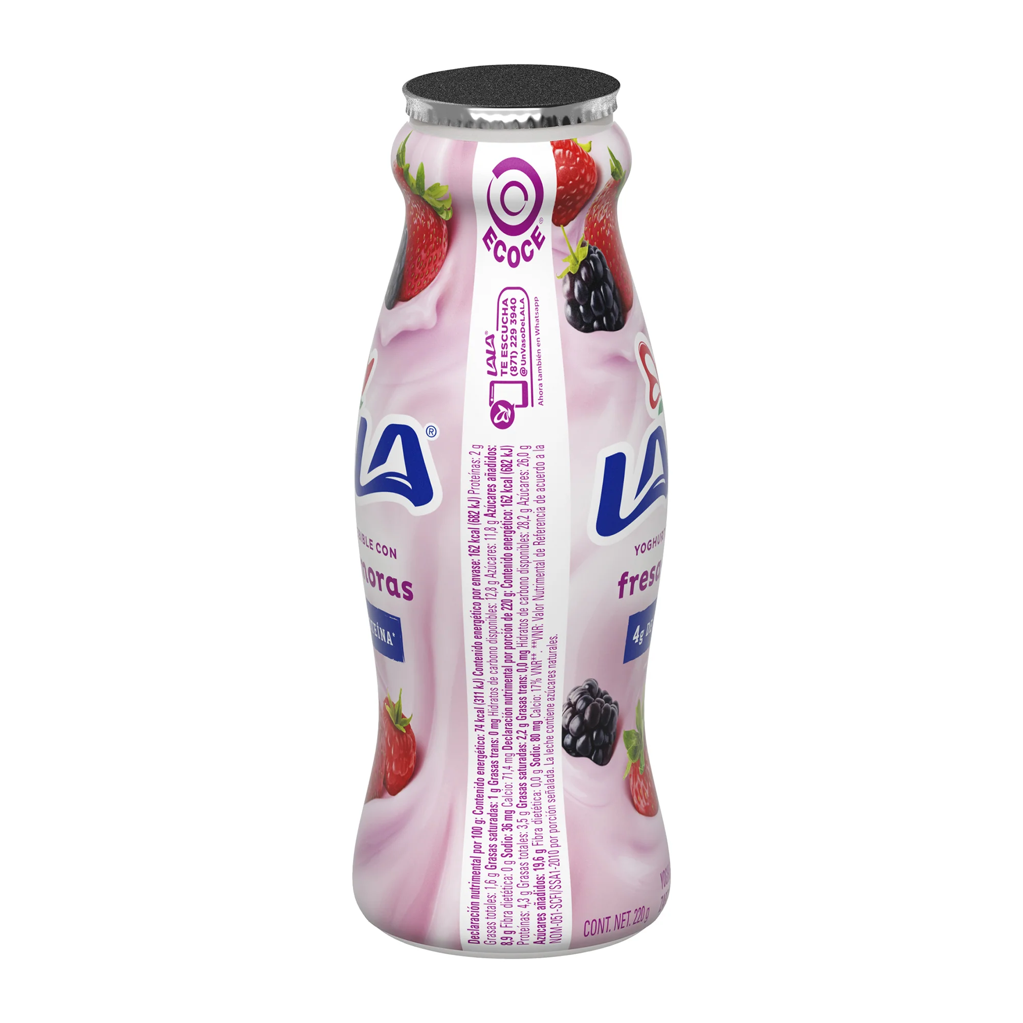 Yoghurt Lala Bebible Fresa-Mora 220 G - Image 2