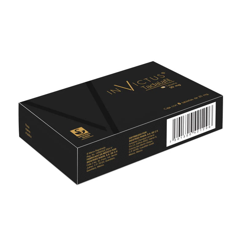 Invictus 20 Mg - Caja Con 8 Tabletas (Tadalafil) - Image 4