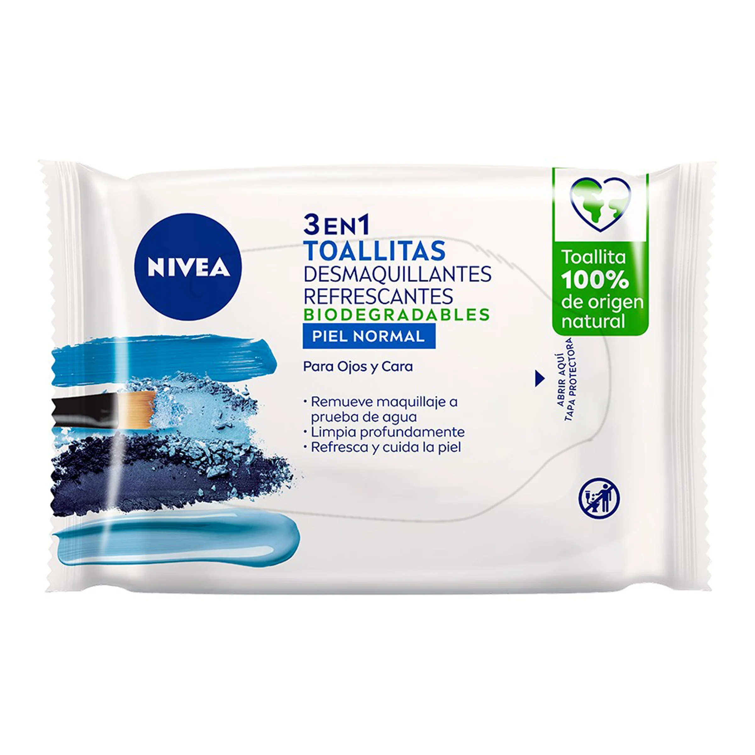Toallitas Desmaquillantes Nivea 3 En 1 Piel Normal Con 25 Piezas