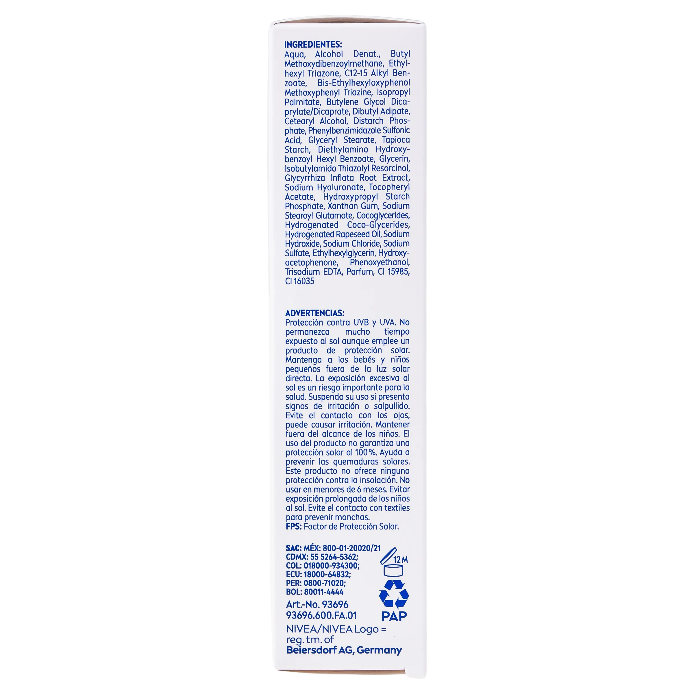 Bloqueador Nivea Sun Control De Manchas Luminous 630 Fps 50 40 Ml - Image 5