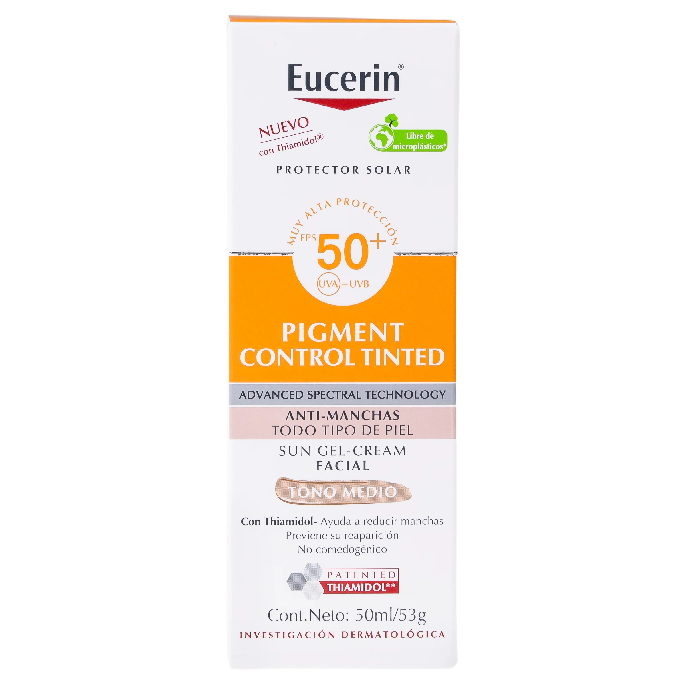Bloqueador Eucerin Tono Medio Fps 50+ 50 Ml