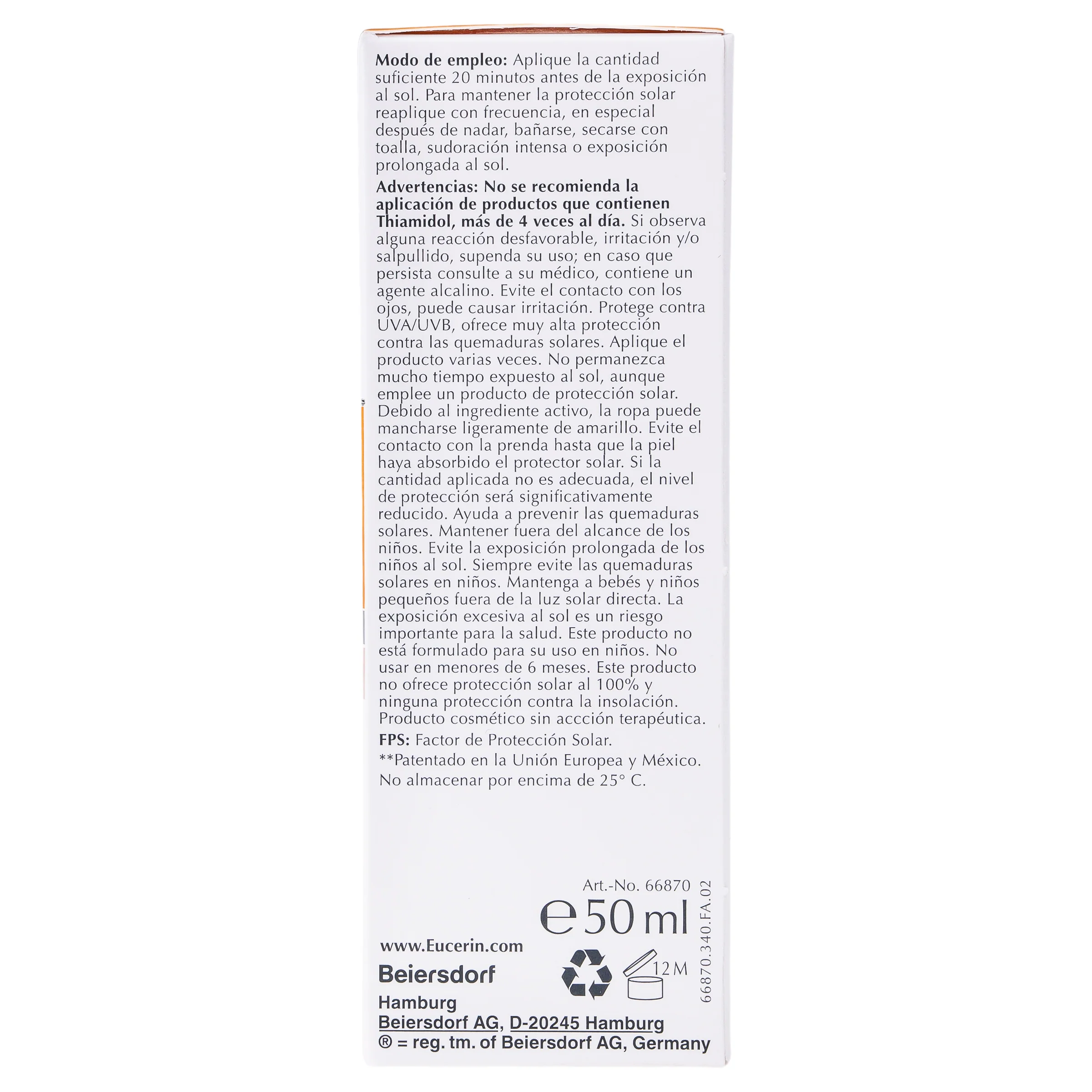 Bloqueador Eucerin Tono Medio Fps 50+ 50 Ml - Image 5