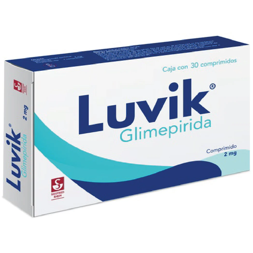 Luvik 2 Mg - Caja Con 30 Comprimidos (Glimepirida)