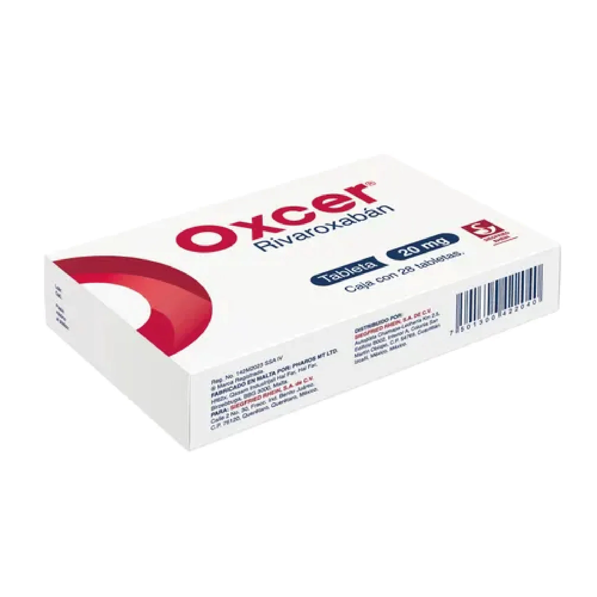 Oxcer 20 Mg - Caja Con 28 Tabletas (Rivaroxabán) - Image 2