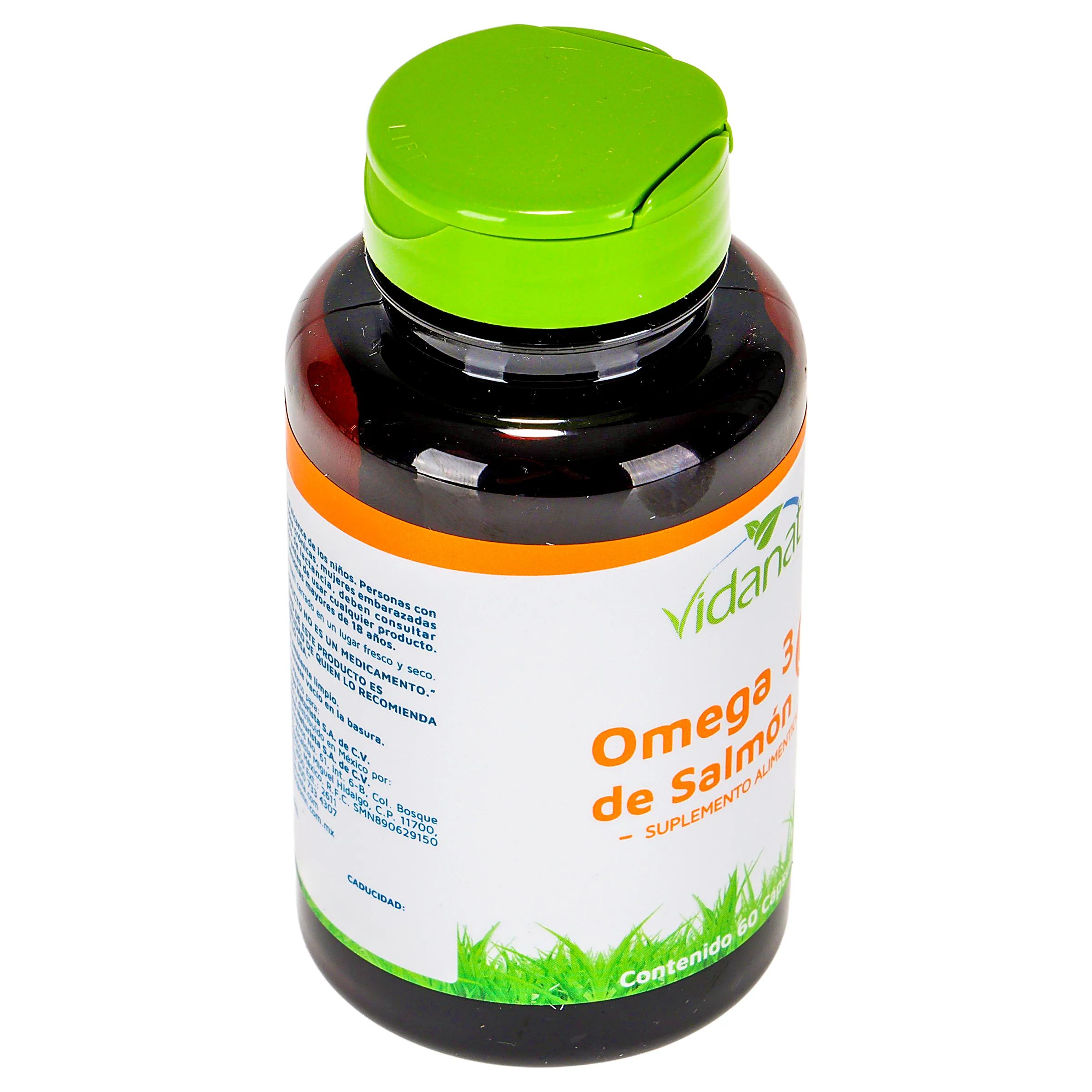 Omega 3 De Salmon Con 60 Capsulas Suplemeto Alimenticio Vidanat - Image 2