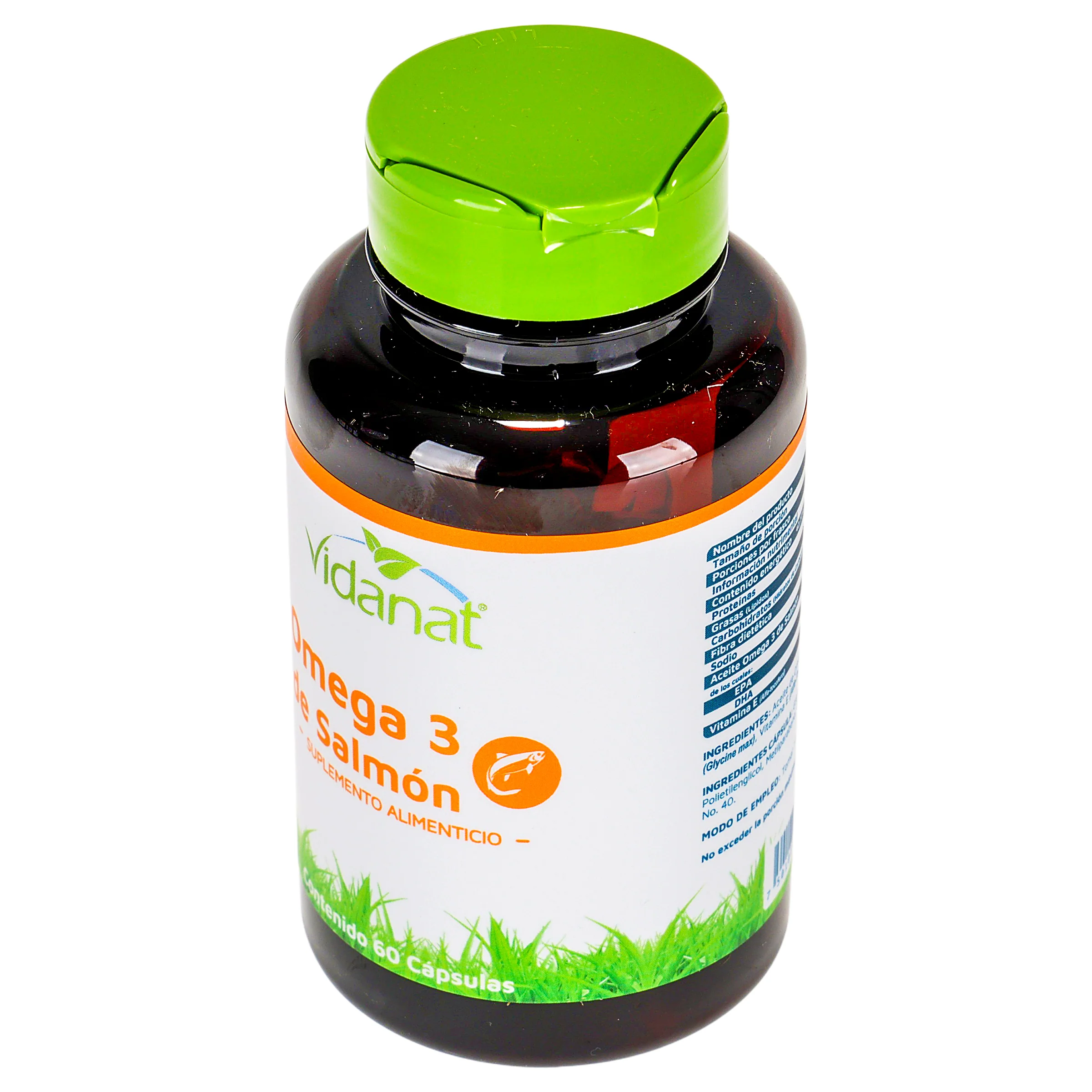 Omega 3 De Salmon Con 60 Capsulas Suplemeto Alimenticio Vidanat - Image 4