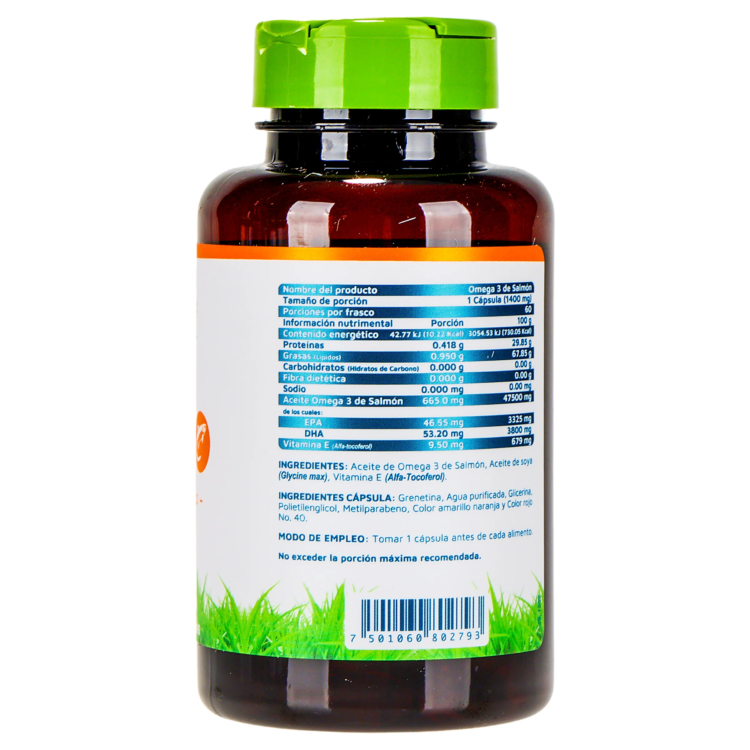 Omega 3 De Salmon Con 60 Capsulas Suplemeto Alimenticio Vidanat - Image 5