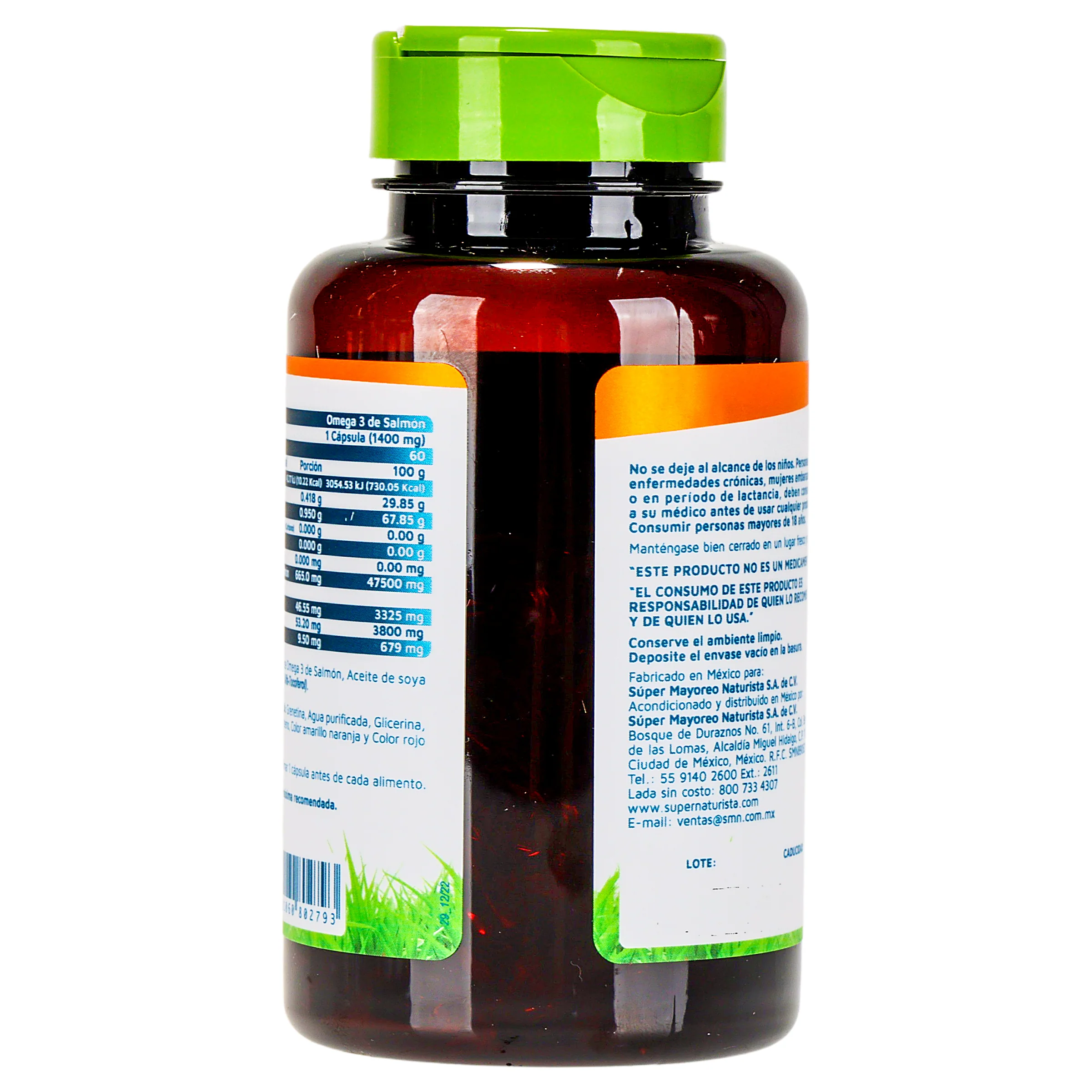 Omega 3 De Salmon Con 60 Capsulas Suplemeto Alimenticio Vidanat - Image 7