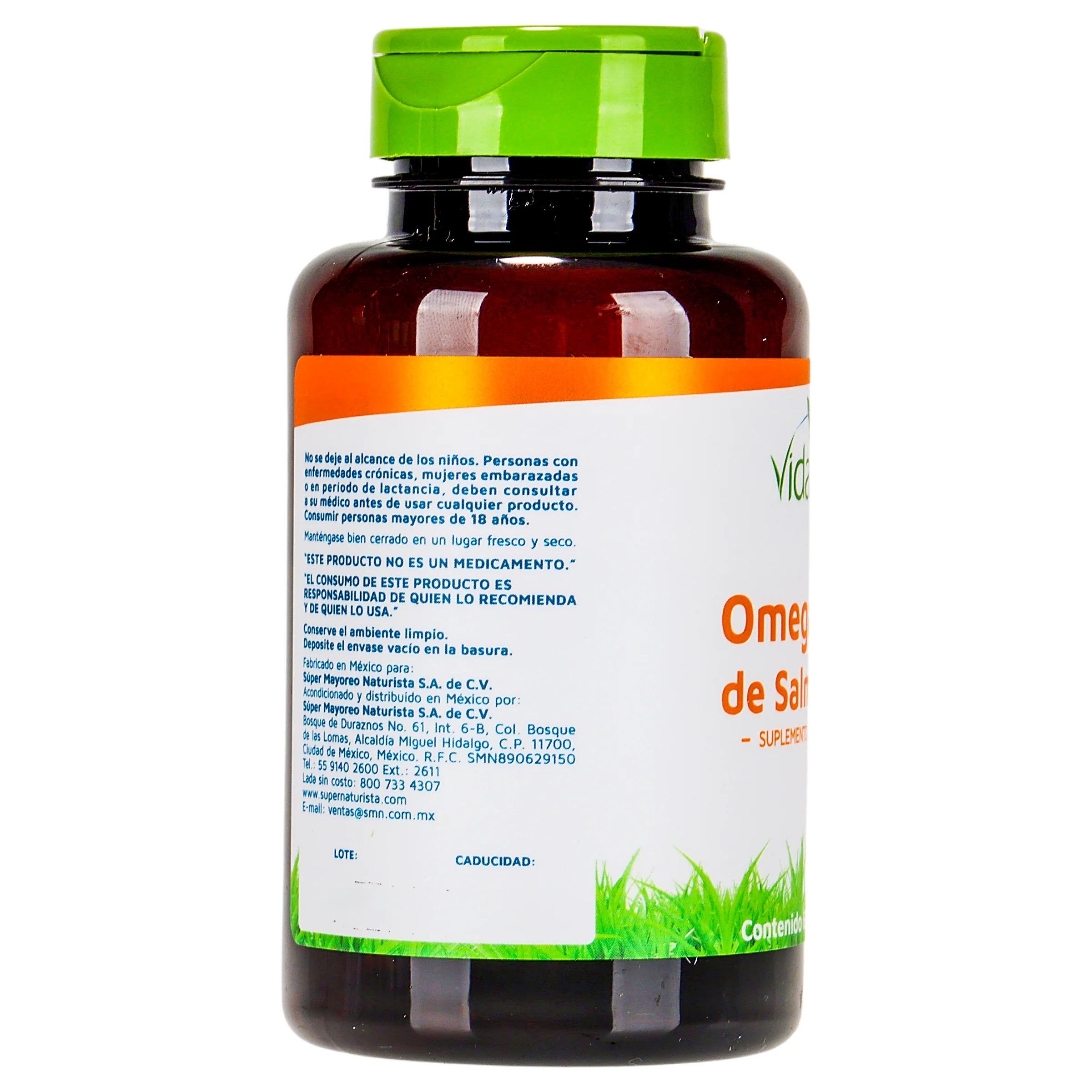 Omega 3 De Salmon Con 60 Capsulas Suplemeto Alimenticio Vidanat - Image 8