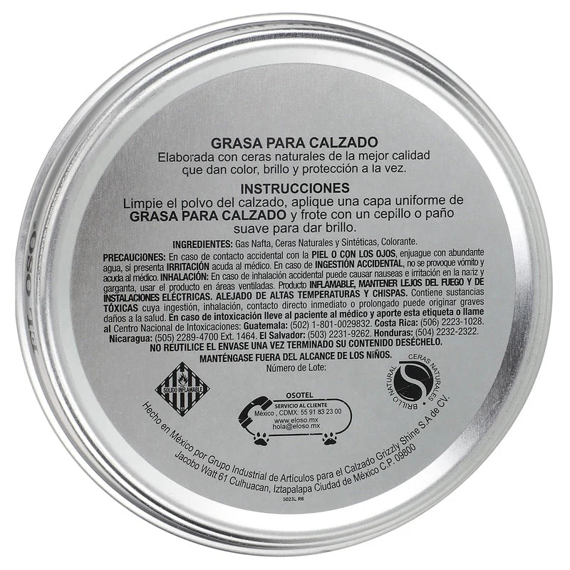 Grasa Para Calzado Negro Lata 90 G - Image 7