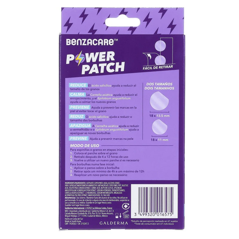 Benzacare Parche Facial Power 3 En 1 Con 36 Piezas - Image 2
