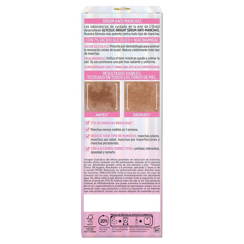 Serum Loreal Glycoli-Bright Anti-Manchas 30 Ml - Image 2