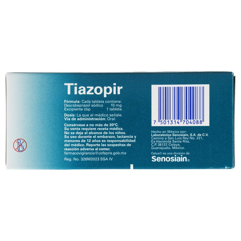Tiazopir 10 Mg Con 28 Tabletas Liberacion Rapida - Image 6