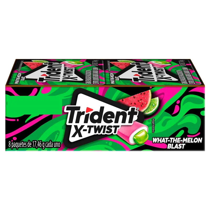 Exhibidor Trident X Twist Sandia-Limon 18 Con 8 Piezas - Image 4