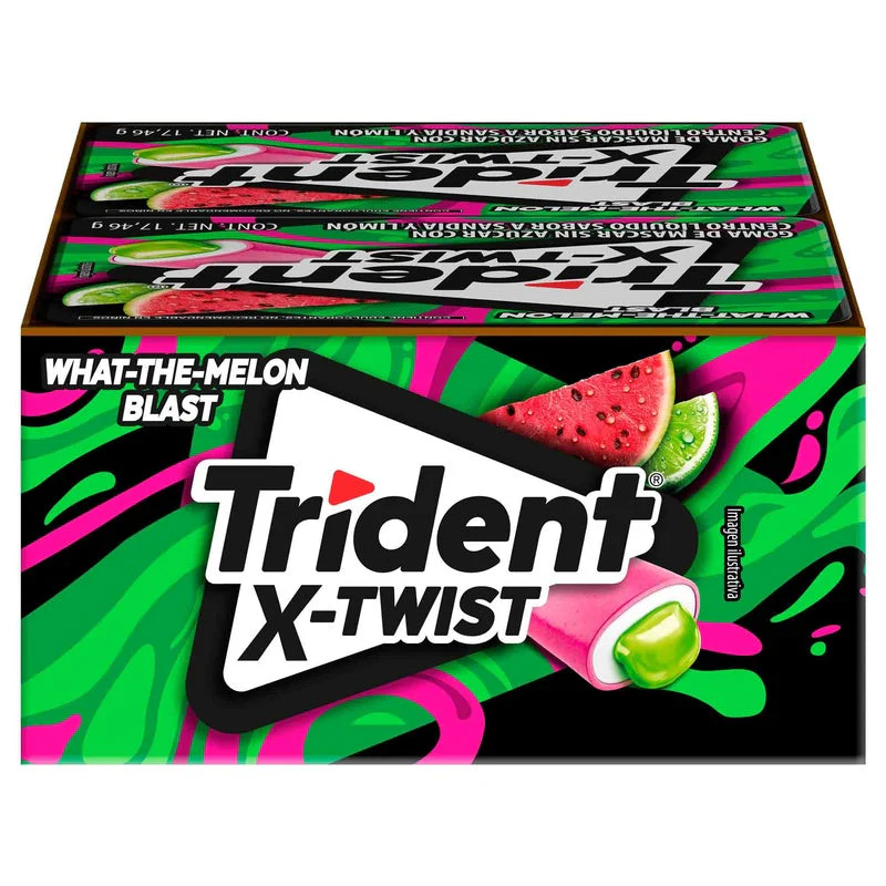 Exhibidor Trident X Twist Sandia-Limon 18 Con 8 Piezas - Image 6