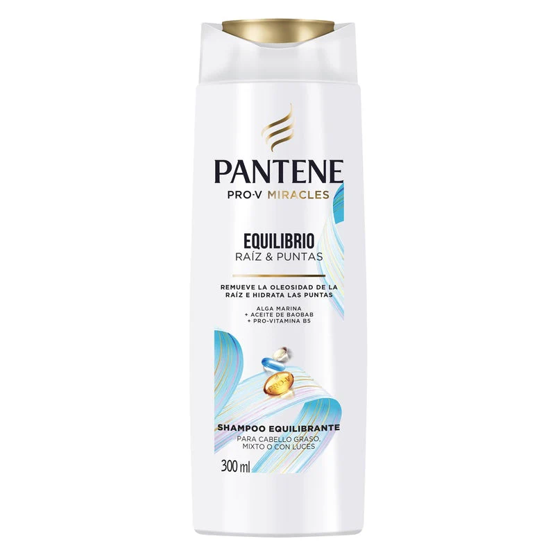 Shampoo Pantene Equilibrio Raiz & Puntas 300 Ml - Image 3
