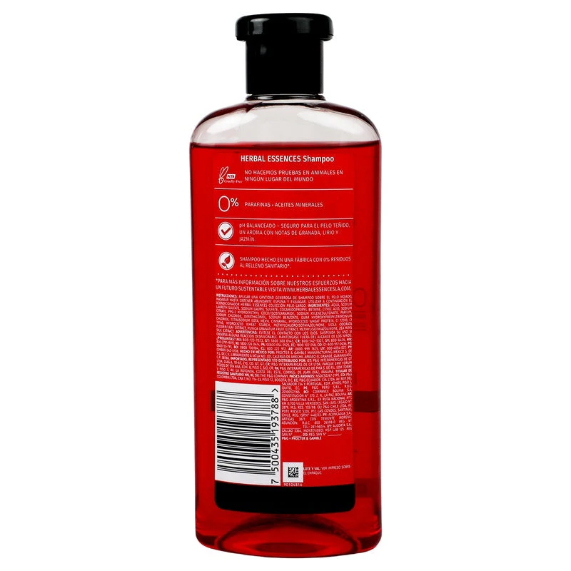 Shampoo Herbal Ess Granada-Proteina Vegana 400 Ml - Image 8