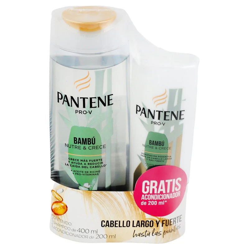 Shampoo Pantene Bambu 400 Ml + Acondicionador Bambu 200 Ml