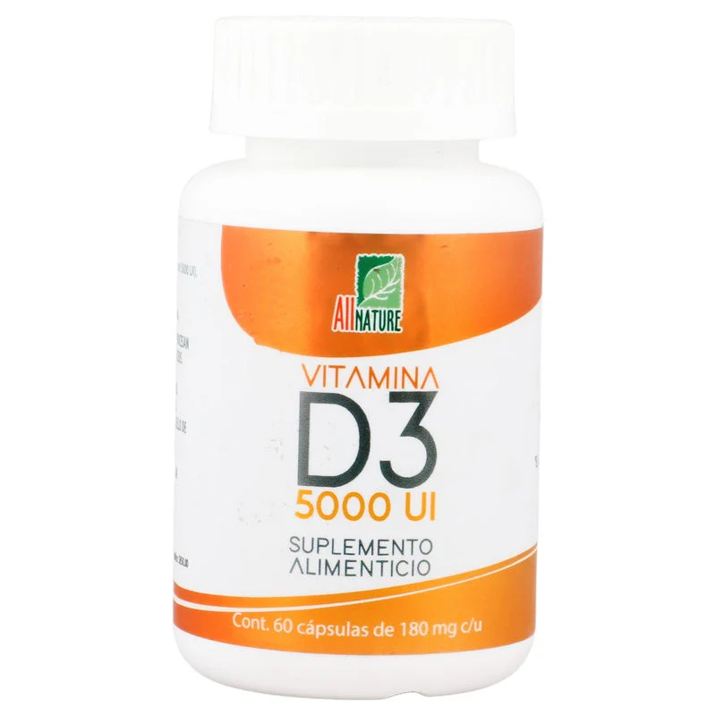 Vitamina D3 Suplemento Alimenticio Con 60 Capsulas Allnature - Image 6