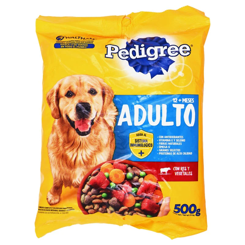 Pedigree Adulto Purpose Res Y Vegetales 500 G - Image 2