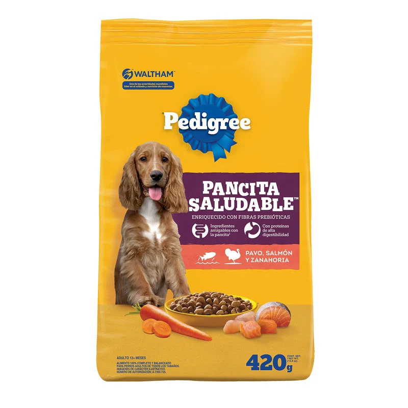 Pedigree Pancita Saludable Pavo/Salmon/Zanahoria 420 G