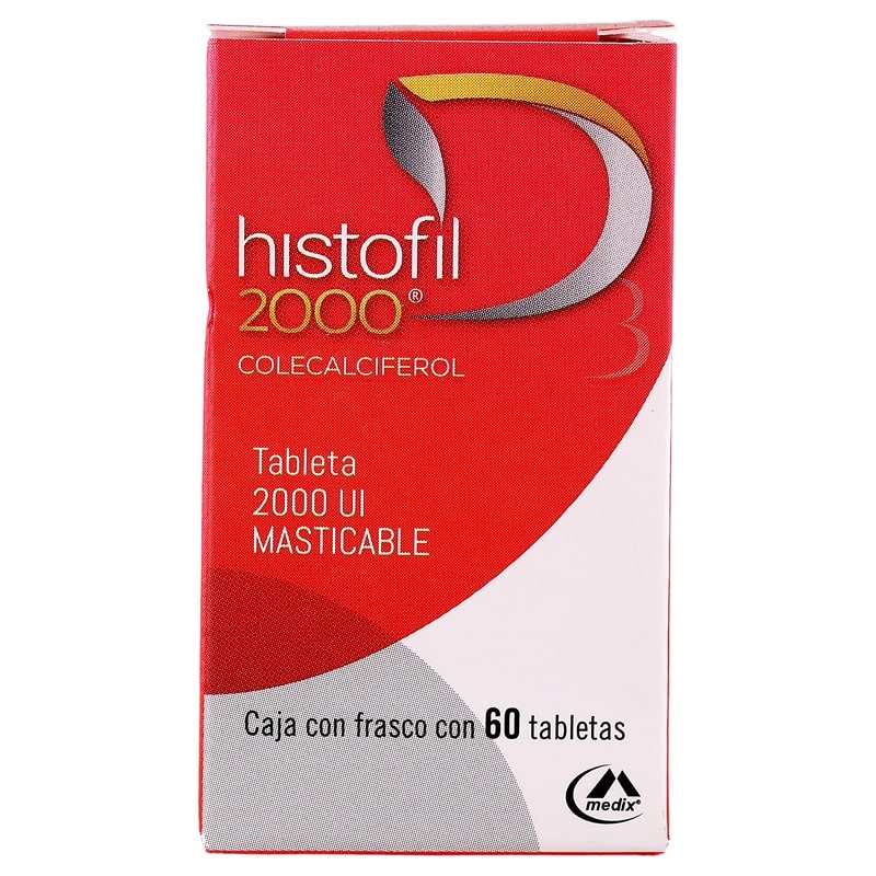 Histofil (Vitamina D3) 2000 Ui Frasco Con 60 Tabletas - Image 3