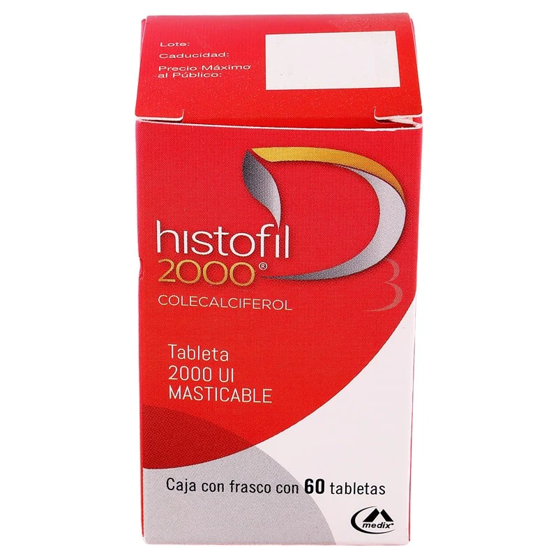 Histofil (Vitamina D3) 2000 Ui Frasco Con 60 Tabletas - Image 5