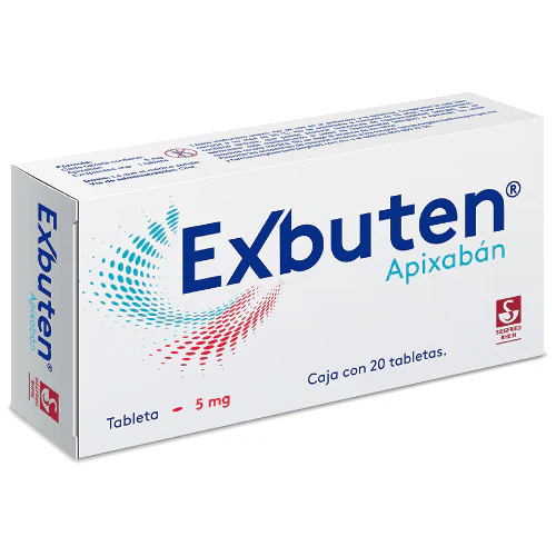 Exbuten 5 Mg - Caja Con 20 Tabletas (Apixaban)